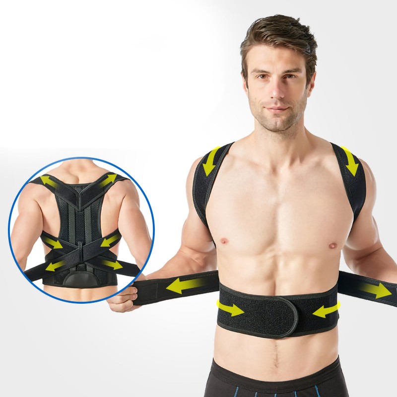 Posture Corrector Nylon Strong Adhesive Breathable Hunchback Correction Belt for