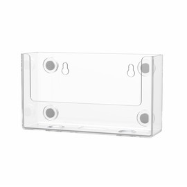 Postcard Holder with Magnets Metal Mount Holds 6 Inch Wide Printed Materials Advertisements Index Cards Clear Acrylic Booklet Organizer for Tradeshows Expos and Conventions by Marketing Holders