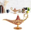 Magic Genie Lamp Red Zinc Alloy Antioxidant Fadeless Relief Pattern