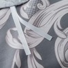 YuHeGuoJi Duvet Cover Set 100% Egyptian Cotton Grey Queen Size