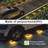DetarZinLED Solar Step Lights Outdoor Waterproof LED, 4 Pack Warm