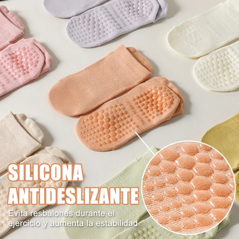 10calcetines Yoga Calcetas Pilates Para Antideslizante Mujer