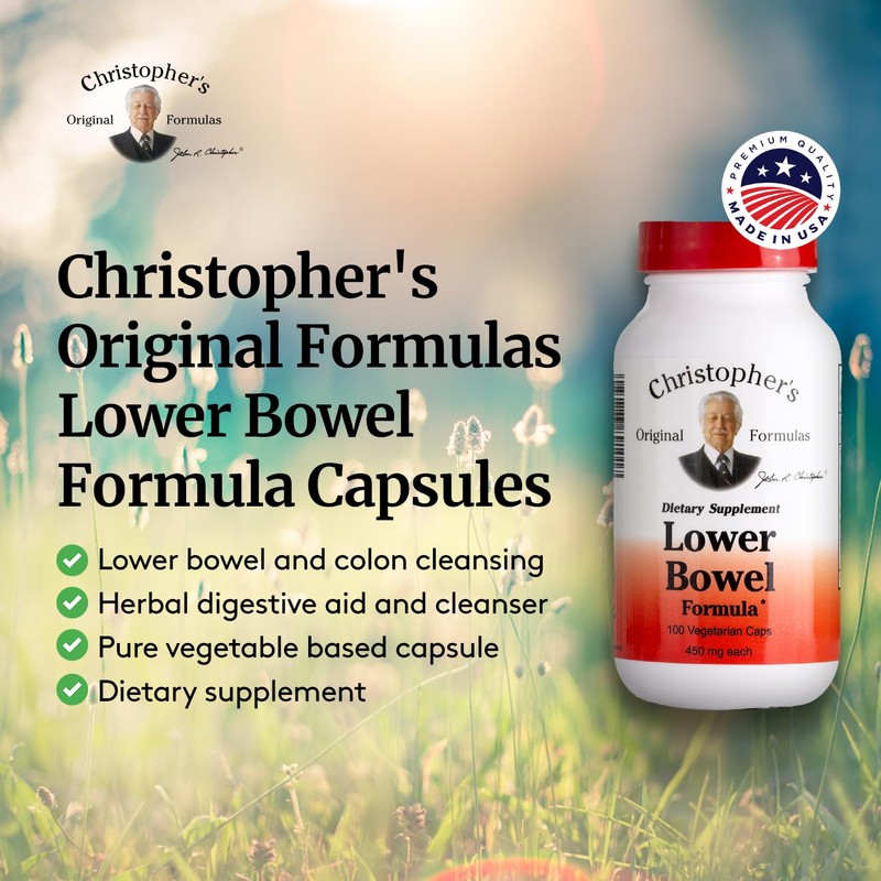 Christopher's Original Formulas Lower Bowel Cleanse Formula Capsules - Herbal