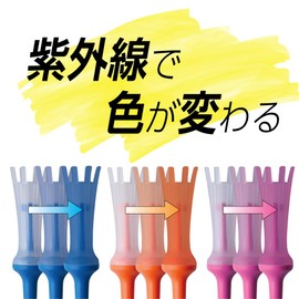 DAIYA Golf TE-718 Golf Tee, Aerospark Tee, Color, Long, Clear