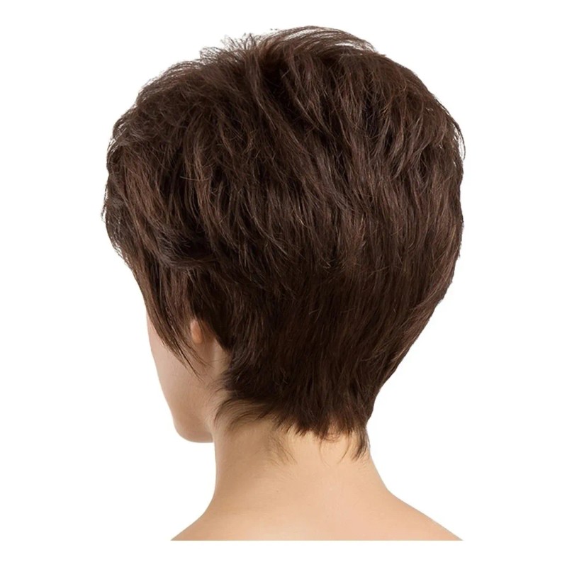Peluca De Corte Pixie De Pelo Corto Natural De Cabello