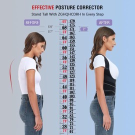 Upgraded and Enhanced Edition Back Posture Corrector for Men&Women, Back Straightener, Regulate Upper and Lower Back Brace, Relieve Back Pain and Shoulder Pain, Lumbar Support, Adjustable Shoulder Posture Brace, M