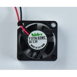 F17FA-03MC 3.3V 0.7 inch (17 mm) Square Fan Motor Nidec Precision
