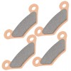 Caltric 2 Front or Rear Brake Pads for John Deere