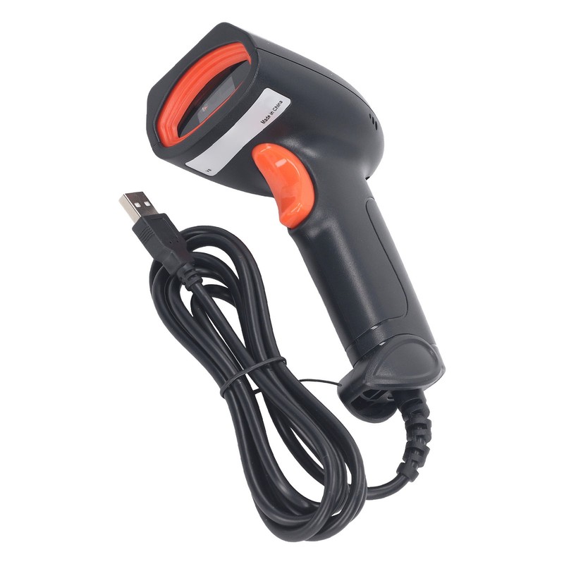 QR Code Scanner Barcode Reader ABS Handheld Scanning Tool for
