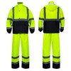 Class 3 High Visibility Rain Suit With Detachable Hood Waterproof