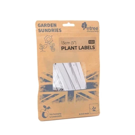 etree 50 x Plastic Plant Labels Black 4"