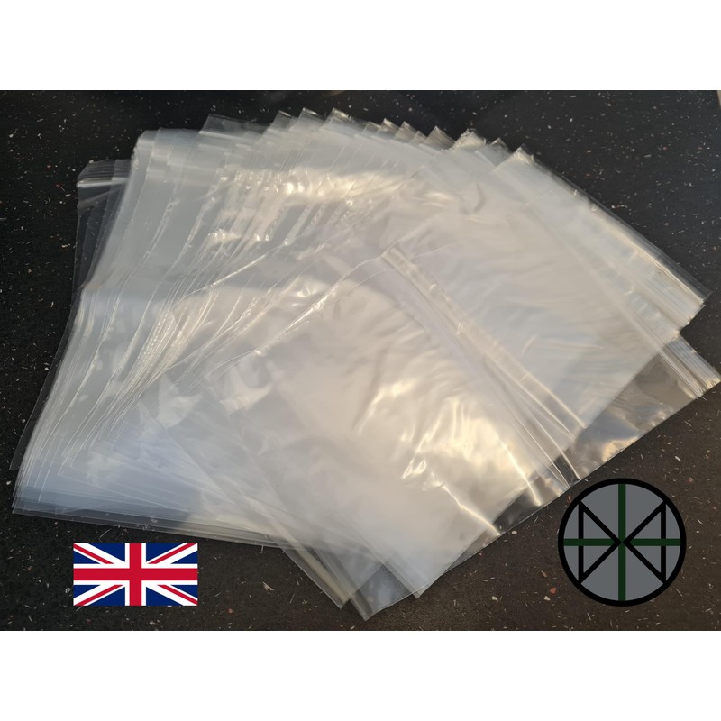 100 Pcs 6" x 9" Strong Grip Seal Zip Lock