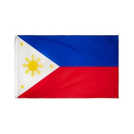 AIMALL Large Philippines Filipino Flag Heavy Duty Outdoor 90 X 150 CM -Dual-Sided Print for Indoor & Outdoor Display- 3ft x 5ft with Sturdy Metal Grommets