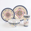 Melamine Dinnerware Set for 4-16 Pcs,Camping Dishes Set with Dinner