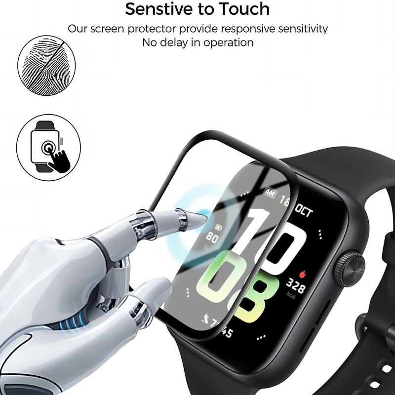USDILU 4 Pack Mica para Smartwatch Honor Watch 5, Soft