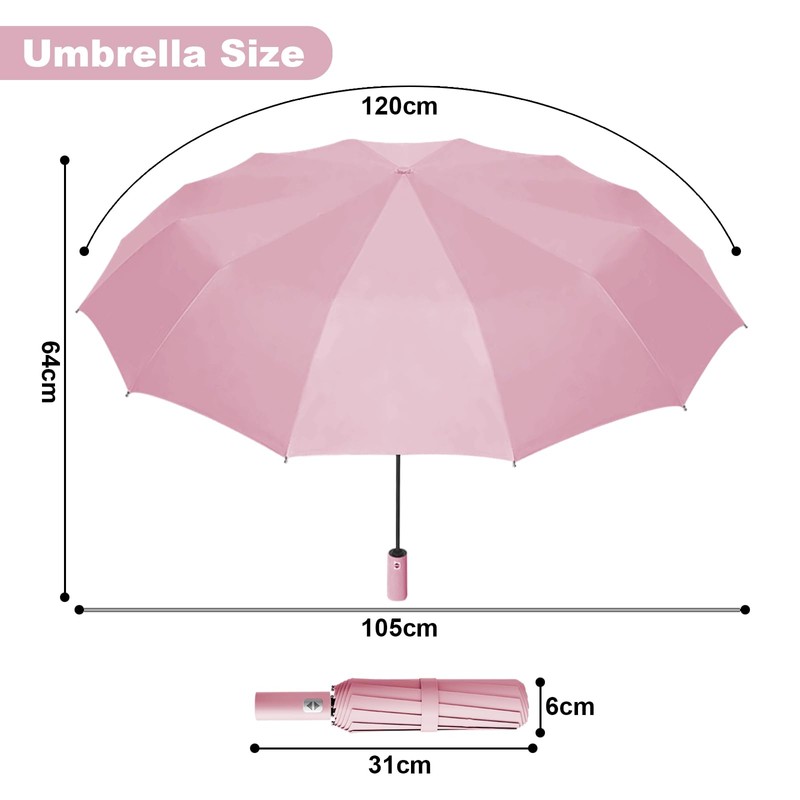 Wydexint Umbrella, Automatic Umbrella, Pocket Umbrella, Automatic Stormproof, Automatic Open