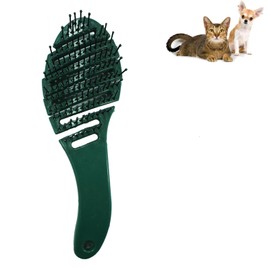 MAEELOU Small Dog Grooming Brush - Perfect for Shih Tzus, Yorkies, and Maltipoos - Ideal Puppy Hair Brushes for Maltese and Small Breeds (Dark Green)