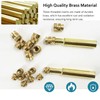QSJ 170Pcs Threaded Inserts Set Brass Heat Set Insert M3