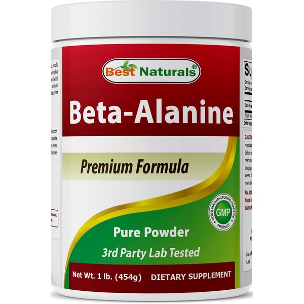 Best Naturals Beta Alanine Pure Powder 1 Pound (1 LB (Pack of 1))
