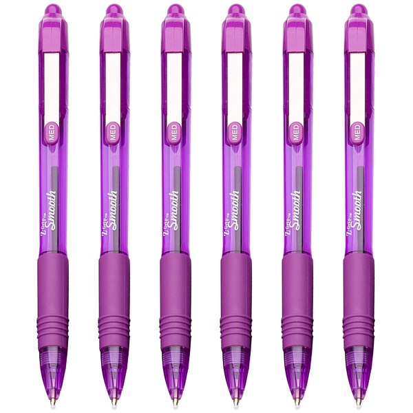 Z-Grip Smooth - Retractable Ballpoint Pen - Pack of 6 - Purple