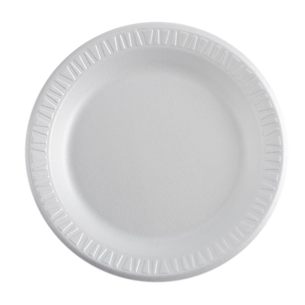 White foam plate