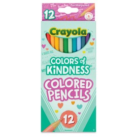 Crayola Colors of Kindness Special Edition Colored Pencils, School Supplies, 12 Count, Assorted Colors, Beginner Child and Up