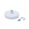 FIRST4MAGNETS Ferrite White Painted Clamping Magnet with M4 Hook for