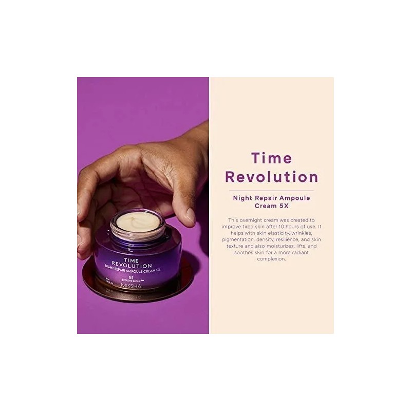 Crema Rostro Noche Missha Time Revolution Piel Sensible Sin Parabenos