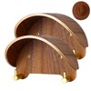 yunmanqiji 2 Pack Cowboy Hat Rack, Wooden Satin Finish Hat