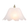 Aspen Creative 28003-15-2, Clip-on Tulip Shade in White Finish, 8"
