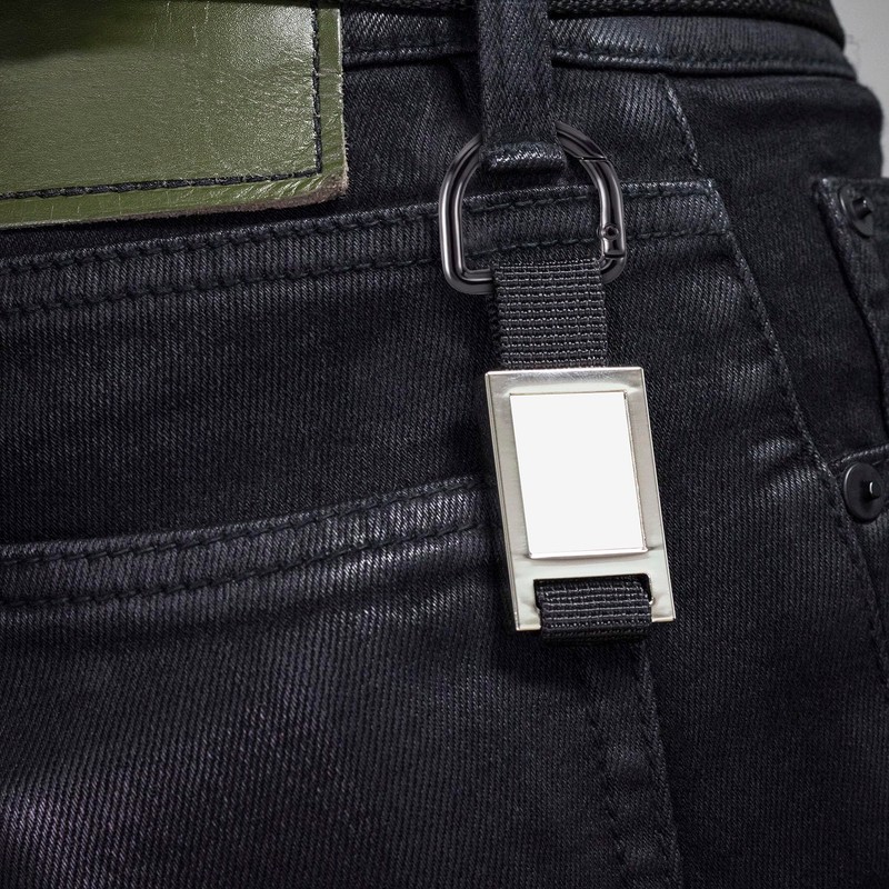 HINZIC 4 Pack D Ring Spring Key Hooks Keyring Clip