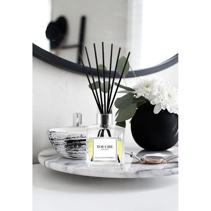 Touche Luxury Natural Reed Diffuser. Long Lasting Scented Home Fragrance.