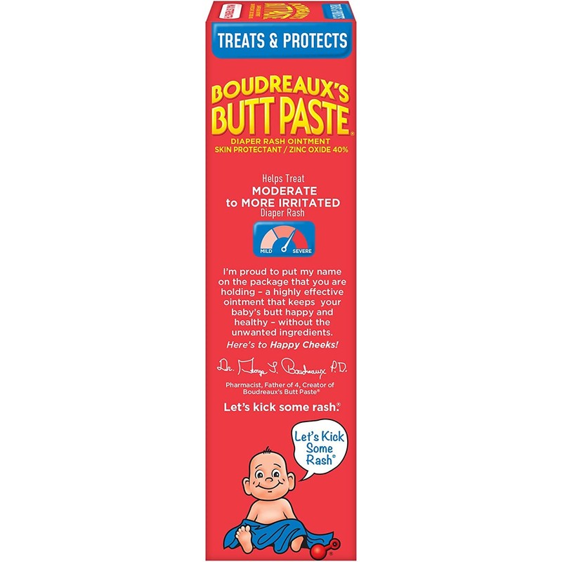 Boudreaux’s Butt Paste Max Strength Diaper Rash Cream for Baby,