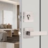 Probrico Brushed Nickel Exterior Door Locksets with Deadbolt, Front Door