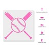 Baseball and Bats Stencil Template for Walls and Crafts -