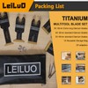 LEILUO 10 Pcs Titanium Multitool Accessories Kit for Wood Nails