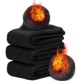 APIKIE Women's Winter Socks, Warm Even When Worn in Hokkaido, Extra Thick Cloud Feel, Over 30% Wool Socks, Anti-Bacterial, Odor Resistant, Cold Protection, Heat Retention, Durable, Stretchy, Casual