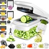 Picador de Verduras Multifunción 16 en 1 con Cuchillas de