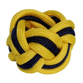 Handmade Neckerchief Slide Woggle for Scouts for Lion Tiger Wolf Bear Webelos Paracord Turks Head Knot by KNOTS SO FAST (Yellow N)