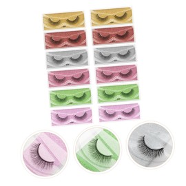SAFIGLE 12pairs False Eyelashes Set Full Kit for Women Makeup Lash Kit Dense Curling Lashes for Party Wedding Photo Shoot Daily Use