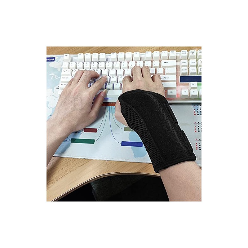 NuCamper Breathable Wrist Support Wrist Brace with Metal Splint Stabiliser