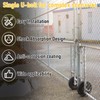 Blulu 2 Pcs Chain Link Nylon Rolling Gate Track Wheel