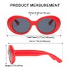 aisswzber Clout Goggles Oval Mod Retro Vintage Sunglasses Kurt Cobain