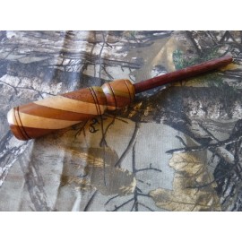 handcrafted TYLERSBURG YELPERS  1 SLATE STRIKER "The BARBER POLE"  Purple Heart Shaft