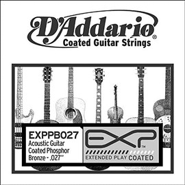 D'Addario .027 EXP Coated Phosphor Bronze Single String