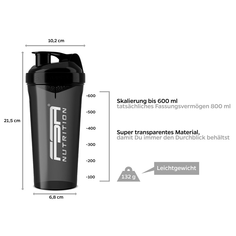 FSA Nutrition Protein Shaker – 800 ml – BPA Free