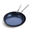 Blue Diamond Cookware Hard Anodized Ceramic Nonstick, 10" and 12"
