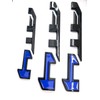 AT4 Badge Emblems 3-Piece in Glossy Black & Blue for