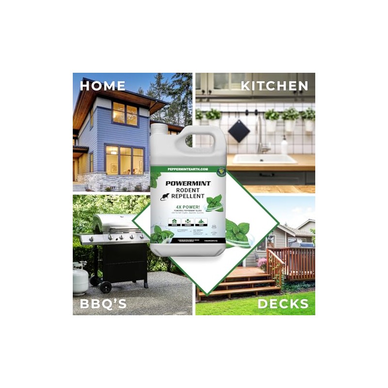 Powermint 1 Gallon Peppermint Oil Rodent Repellent Spray