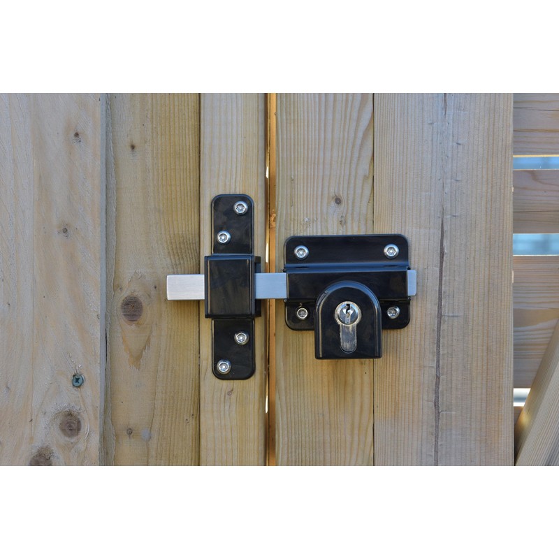 GATEMATE 2”(50mm) Single Locking Premium Long Throw Lock, High Security